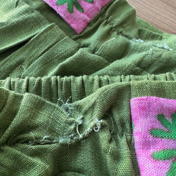 Rose + Olive Resort Floral Maxi Skirt - Size L - Picture 6 of 7